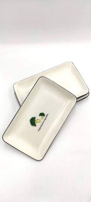 Półmisek Toskania z porcelany New Bone 20,5 cm wz.3 BROCCOLI