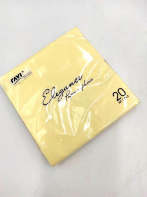 Serwetki jednokolorowe Elegance szampańskie