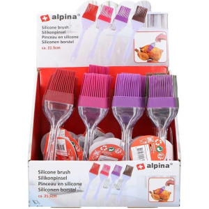 Alpina - pędzelek silikonowy do marynowania potraw 21 cm (fioletowy)