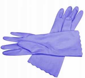 Rękawice domowe VIOLET "M", 1 para