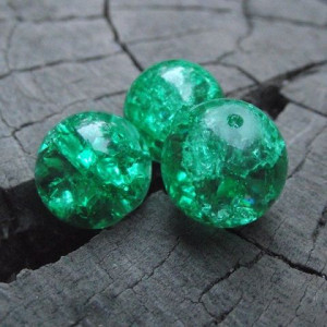 Crackle Lazurowe 12mm 4szt