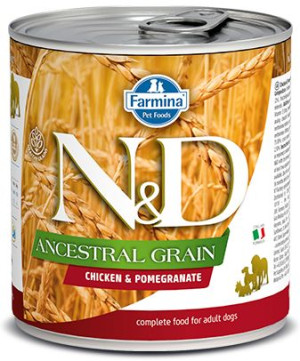 Farmina N&D Ancestral Grain canine CHICKEN & POMEGRANATE ADULT KARMA MOKRA