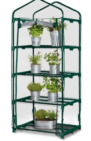 PARKSIDE Mini szklarnia z 4 półkami 69x160x49 cm