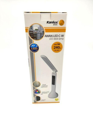 Lampka Biurkowa Led Awan Led C-w Biała 7w
