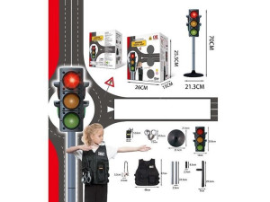 Sygnalizator Świetlny 70 Cm. Na Baterie + Akcesoria Policyjne
