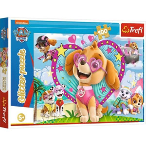 Puzzle 100 glitter w bl. skye