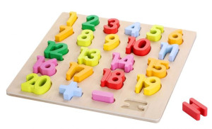 Top Bright Puzzle Drewniane 3d Duże Kształty Liczb 1-20