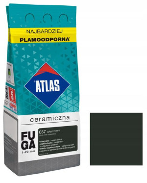 ATLAS fuga ceramiczna 037 GRAFITOWY 2kg elastyczna, plamoodporna