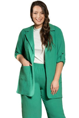 Żakiet DOMINA elegancki zielony 56 PLUS SIZE
