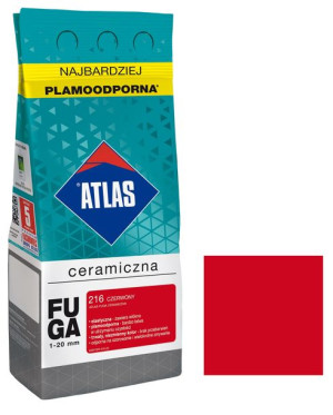 ATLAS fuga ceramiczna 216 CZERWONY 2kg elastyczna, plamoodporna