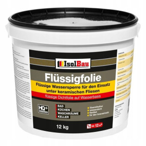 ISOLBAU folia w płynie do hydroizolacji pomieszczeń wilgotnych 12kg (15707)