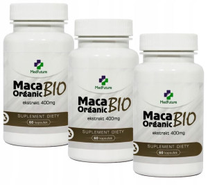 MACA ORGANIC BIO 3 x 60 kapsułek ekstrakt odporność ZESTAW