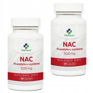 NAC N-acetylocysteina L-cysteina 500mg 120 kapsułek