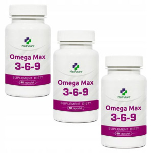 Omega 3-6-9 Max Kwasy tłuszczowe 180 kapsułek