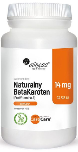 ALINESS NATURALNY BETAKAROTEN 14mg - 100tabl vege