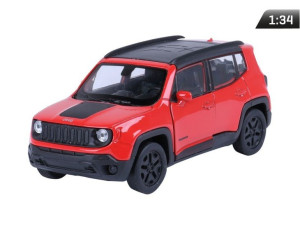 Auto Model 1:34, JEEP Renegade Trailhawk, czerwony