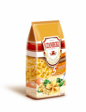 Pakiet 5szt Makaron 5-jajeczny Kokardka 250g CZANIECKI