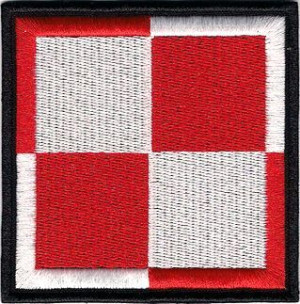 Szachownica LOTNICZA 80x80mm NASZYWKA 108R