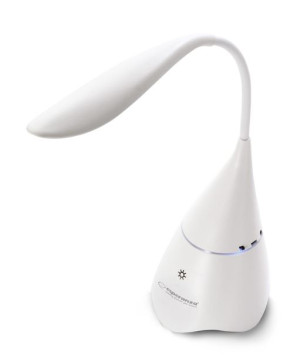 Głośnik bluetooth z lampką LED biały