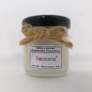 Świeca sojowa Bergamotka z Pomrańczą - Eko Świeca - 40 ml