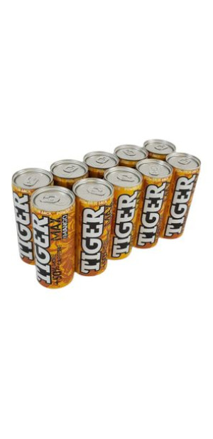 Pakiet 10szt Tiger Napój Energetyzujący O Smaku Mango 250ml