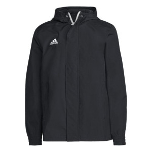 Kurtka dla dzieci adidas entrada 22 all weather czarna h57510