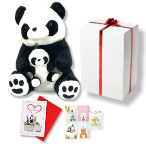 MIŚ PANDA z dzieckiem WIELKA 80cm + PAKOWANIE PREZENTOWE