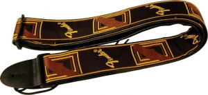 Fender Monogrammed Black Yellow Brown Pas Gitarowy