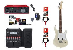 Gitara Elektryczna + Multiefekt + Interfejs Zestaw