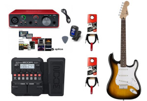Gitara Elektryczna + Multiefekt + Interfejs Zestaw