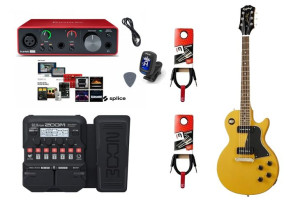 Gitara Elektryczna + Multiefekt + Interfejs Zestaw