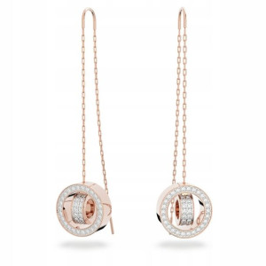 SWAROVSKI - Kolczyki Hollow Chain White ROS