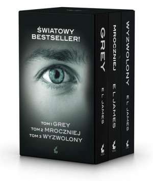 Pakiet: Grey, Mroczniej, Wyzwolony EL James, Katarzyna Petecka-Jurek