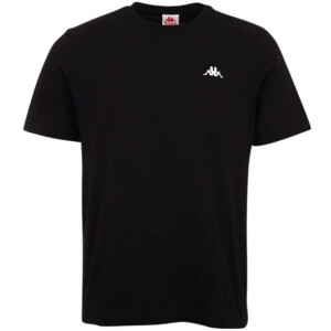 Koszulka męska kappa veer loose fit czarna 707389 19-4006