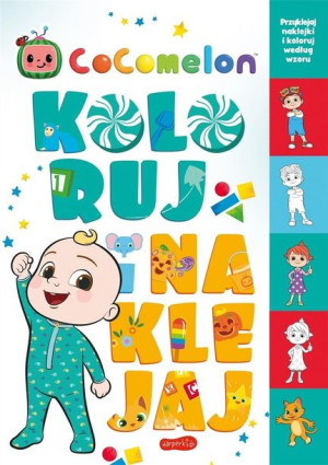 Cocomelon. Koloruj i naklejaj Izabela Karpiszuk, Moonbug