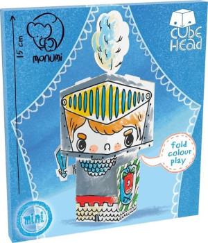 Cube head. Rycerz. Złóż i pokoloruj praca zbiorowa