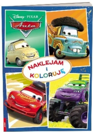 Disney Auta. Naklejam i koloruję praca zbiorowa