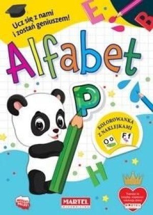 Kolorowanka Alfabet z naklejkami praca zbiorowa
