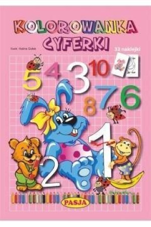 Kolorowanka cyferki PASJA Halina Gołek