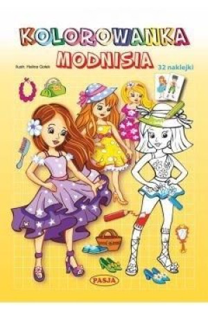 Kolorowanka modnisia PASJA Halina Gołek