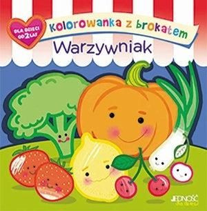 Kolorowanka z brokatem. Warzywniak praca zbiorowa