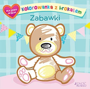 Kolorowanka z brokatem. Zabawki Ola Makowska