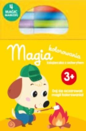 Kolorowanka z magicznymi flamastrami 3+ żółta praca zbiorowa