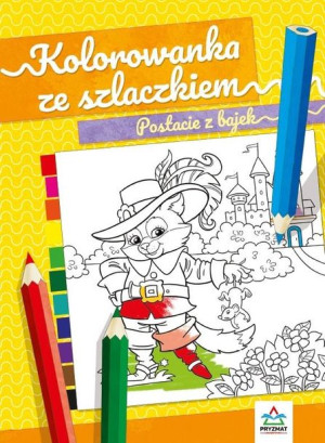 Kolorowanka ze szlaczkiem. Postacie z bajek Natalia Logvanova