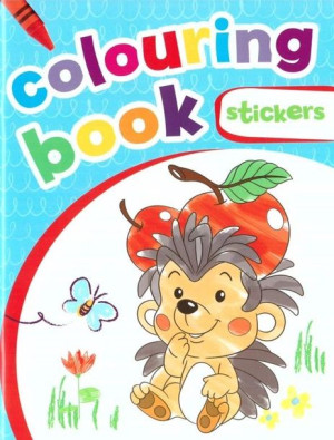 Colouring book z naklejkami. Niebieska praca zbiorowa