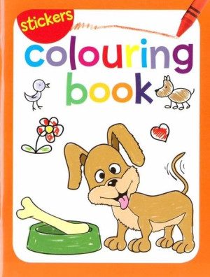 Colouring book z naklejkami. Pies praca zbiorowa