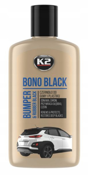 K2 Bono Black Czernidło Do Gumy I Plastiku 250ml