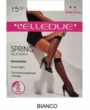ELLEDUE SPRING 15 Podkolanówki BIANCO Roz.:One size