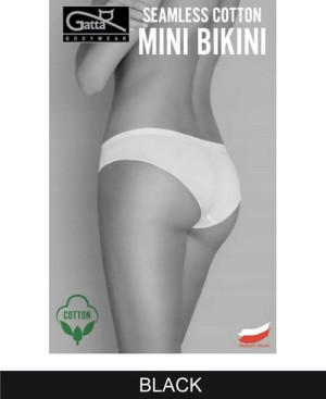 GATTA Seamless Cotton Mini Bikini M / Black