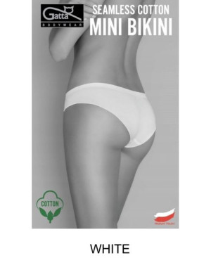 GATTA Seamless Cotton Mini Bikini S / White